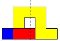 3 former innlagt i et rutenett, kvadrat, rektangel og en slangeform