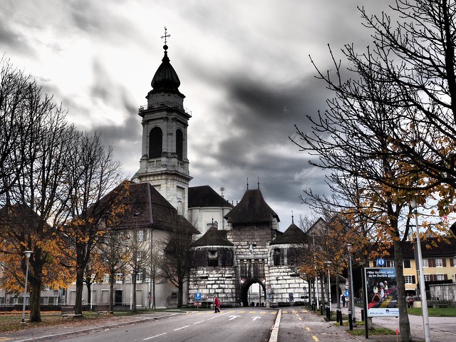 St. Ursen katedralen i Sveits.