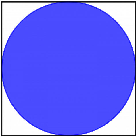 Blå sirkel