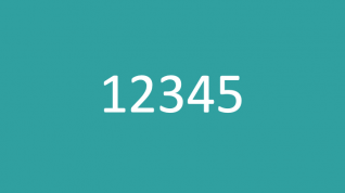 Tallene 12345 på grønn bakgrunn