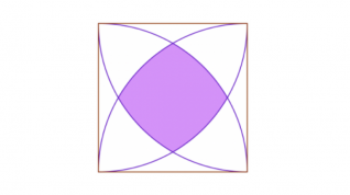 Kvadrat med lilla kvadrat inni