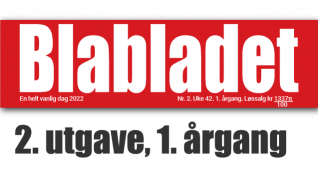 Logoen til Blabladet. Undertekst: 2. utgave, 1. årgang.